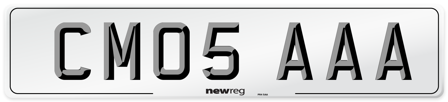 CM05 AAA Number Plate from New Reg